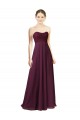 Sleeveless Grape A-Line Chiffon Sweetheart Bridesmaid Dress Maidstone