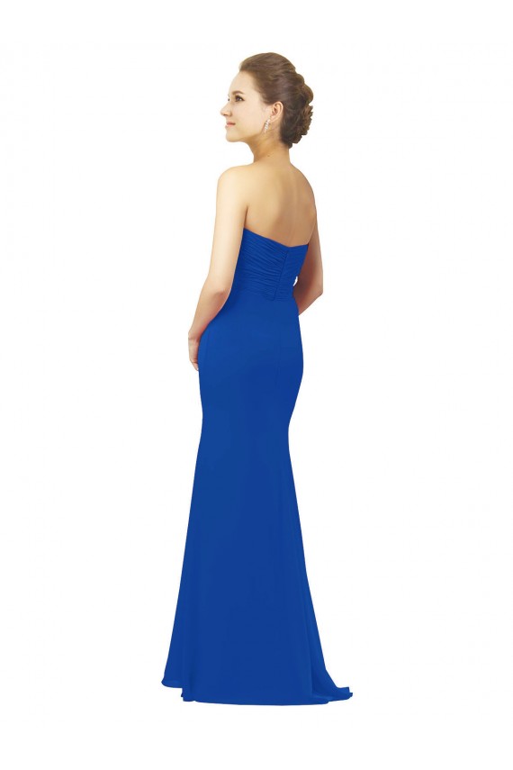 Sleeveless Royal Blue A-Line Sweetheart Bridesmaid Dress / Evening Gowns Maidstone