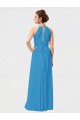 Sleeveless Burgundy A-Line High Neck High Low Bridesmaid Dress Maidstone