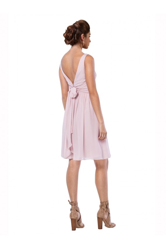 Sleeveless Dark Navy A-Line V-Neck Bridesmaid Dress Maidstone
