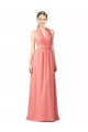 Sleeveless Watermelon A-Line Halter Neck Bridesmaid Dress Maidstone