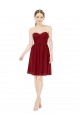 Sleeveless Burgundy A-Line Sweetheart Bridesmaid Dress Maidstone