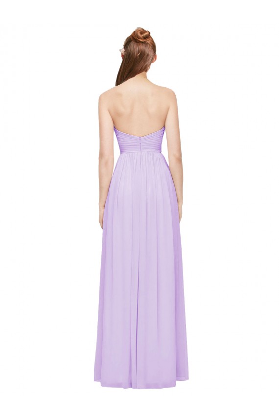 Sleeveless Lilac A-Line Sweetheart Evening Dress / Bridesmaid Dress Maidstone