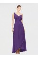 Sleeveless Plum Purple A-Line One Shoulder High Low Bridesmaid Dress Maidstone