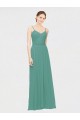 Sleeveless Icelandic Silver A-Line Spaghetti Straps Bridesmaid Dress / Evening Dress Maidstone
