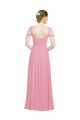 Sleeveless Skin Pink A-Line Off the Shoulder Bridesmaid Dress Maidstone