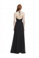 Sleeveless Dark Navy A-Line Halter Neck Formal Dress / Bridesmaid Dress Maidstone