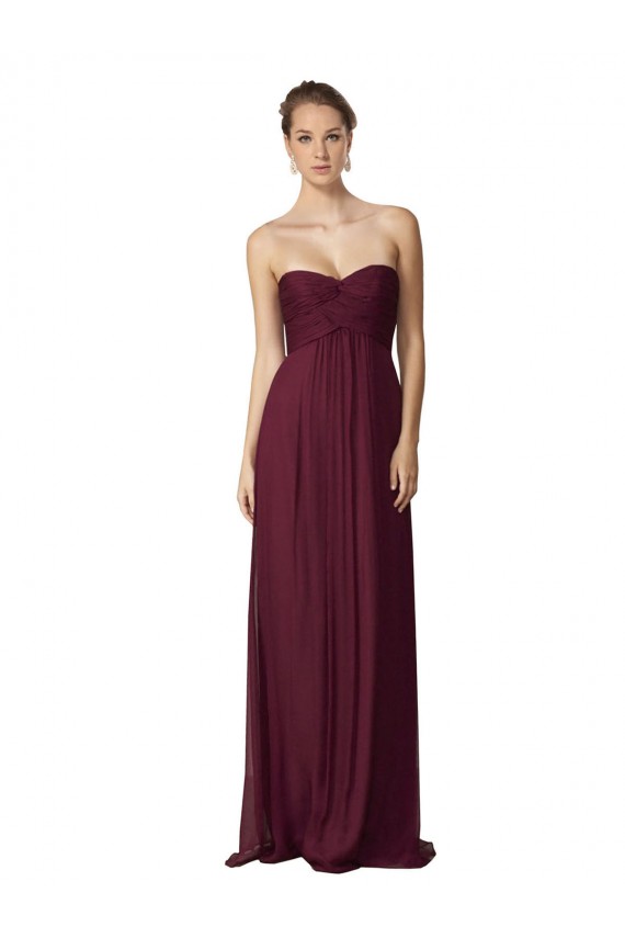 Sleeveless Grape A-Line Sweetheart Bridesmaid Dress / Formal Dress Maidstone