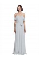 Sleeveless Frost A-Line Off the Shoulder Formal Dress / Bridesmaid Dress Maidstone