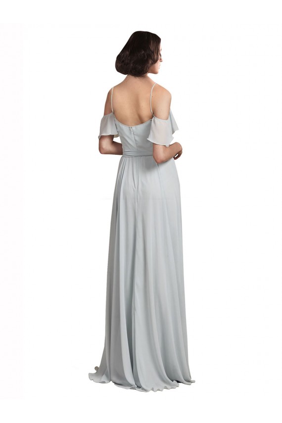 Sleeveless Frost A-Line Off the Shoulder Formal Dress / Bridesmaid Dress Maidstone
