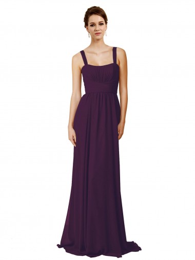 Sleeveless Grape A-Line Spaghetti Straps Bridesmaid Dress Maidstone