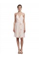 Sleeveless Cream Pink A-Line Halter Neck Bridesmaid Dress Maidstone