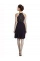 Sleeveless Grape A-Line Soft Chiffon Halter Neck Bridesmaid Dress Maidstone