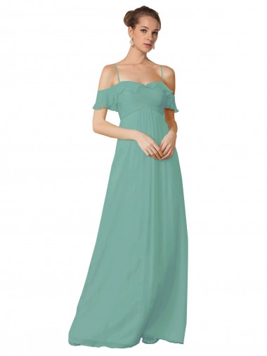 Flutter Sleeves Seaside A-Line Off the Shoulder Bridesmaid Dress Maidstone