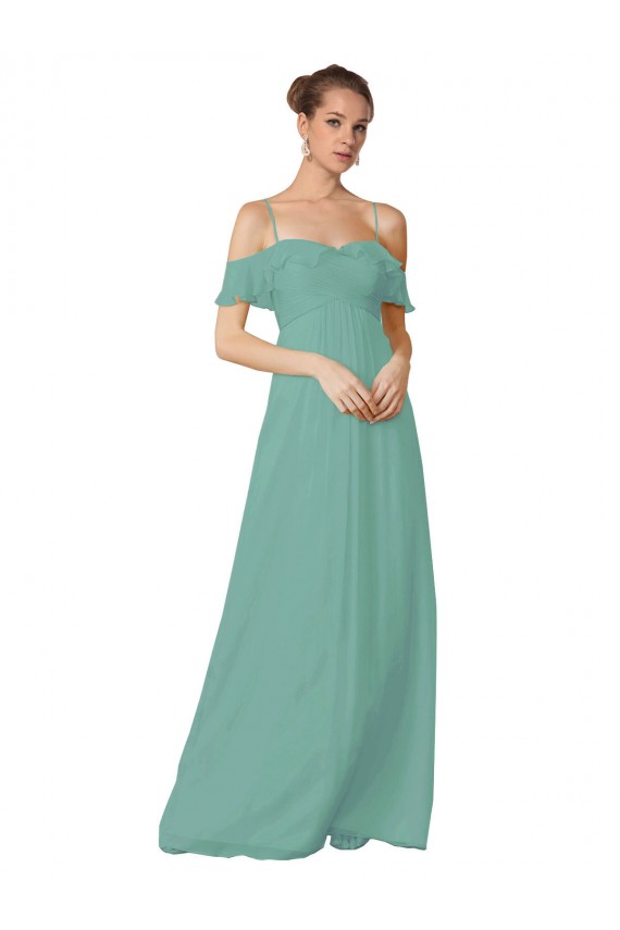 Flutter Sleeves Seaside A-Line Off the Shoulder Bridesmaid Dress Maidstone