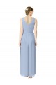 Sleeveless Periwinkle A-Line V-Neck Bridesmaid Dress Maidstone
