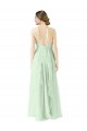Sleeveless Sage A-Line Halter Neck Bridesmaid Dress Maidstone