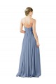 Sleeveless Dusty Blue Open Back A-Line Sweetheart Evening Gowns / Bridesmaid Dress Maidstone