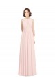 Sleeveless Pink Keyhole Back A-Line Halter Neck Bridesmaid Dress Maidstone