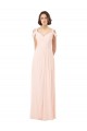 Sleeveless Pink Keyhole Back A-Line Off the Shoulder Bridesmaid Dress / Evening Dress Maidstone