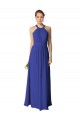 Sleeveless Royal Blue A-Line Halter Neck Evening Dress / Bridesmaid Dress Maidstone