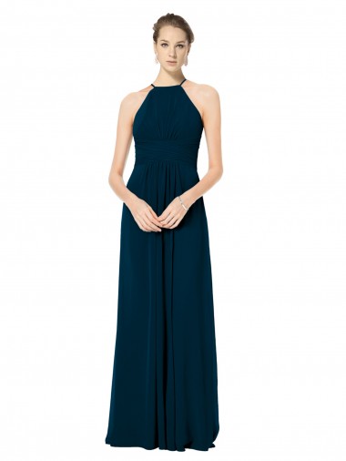Sleeveless Midnight Green A-Line Spaghetti Straps Bridesmaid Dress Maidstone