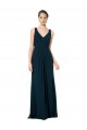 Sleeveless Midnight Green A-Line V-Neck Bridesmaid Dress Maidstone