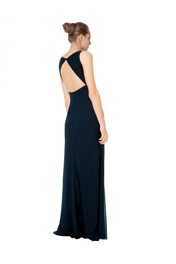 Sleeveless Midnight Green A-Line V-Neck Bridesmaid Dress Maidstone