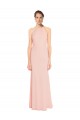 Sleeveless Pink A-Line Chiffon Spaghetti Straps Bridesmaid Dress Maidstone