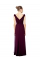 Sleeveless Royal Blue Open Back A-Line Off the Shoulder Bridesmaid Dresses Maidstone