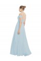 Sleeveless Sea Glass A-Line Off the Shoulder Evening Dress / Bridesmaid Dress Maidstone