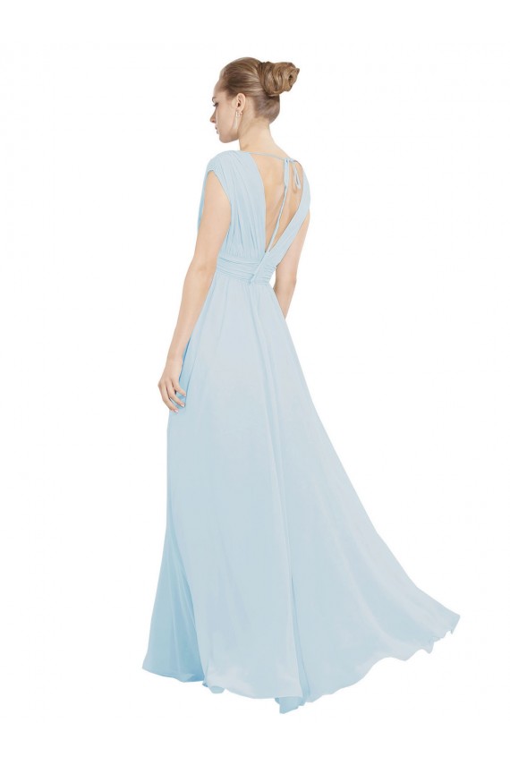 Sleeveless Sea Glass A-Line V-Neck Bridesmaid Dress Maidstone