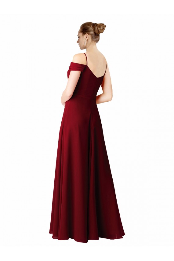 Sleeveless Burgundy A-Line Sweetheart Bridesmaid Dress / Evening Dress Maidstone
