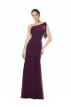 Sleeveless Grape A-Line One Shoulder Bridesmaid Dresses Maidstone