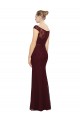 Cap Sleeves Burgundy Gold Sheath Bateau Neck Bridesmaid Dress Maidstone