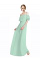 Sleeveless Mint Green A-Line Off the Shoulder Bridesmaid Dress Maidstone