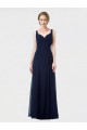 Sleeveless Dark Navy Low Back A-Line Sweetheart Bridesmaid Dress Maidstone