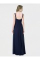Sleeveless Dark Navy Low Back A-Line Sweetheart Bridesmaid Dress Maidstone
