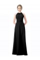 Sleeveless Black A-Line Halter Neck Formal Dress / Bridesmaid Dress Maidstone