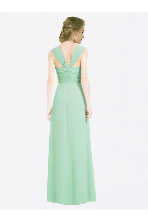 Cap Sleeves Mint Green V-Back A-Line Sweetheart Bridesmaid Dress Maidstone