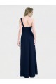 Sleeveless Dark Navy Low Back A-Line One Shoulder Bridesmaid Dress / Formal Dress Maidstone