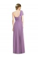 Flutter Sleeves Dark Lavender Open Back A-Line One Shoulder Formal Dress / Bridesmaid Dress Maidstone