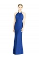 Sleeveless Royal Blue Criss Cross Back Trumpet Halter Neck Bridesmaid Dress Maidstone