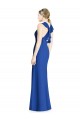 Sleeveless Royal Blue Criss Cross Back Trumpet Halter Neck Bridesmaid Dress Maidstone