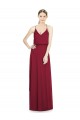 Sleeveless Burgundy A-Line V-Neck Evening Gowns / Bridesmaid Dress Maidstone