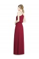 Sleeveless Burgundy A-Line V-Neck Evening Gowns / Bridesmaid Dress Maidstone