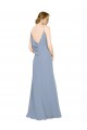 Sleeveless Dusty Blue A-Line Spaghetti Straps Bridesmaid Dress / Evening Dress Maidstone