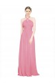 Sleeveless Skin Pink A-Line Halter Neck Bridesmaid Dress / Evening Dress Maidstone