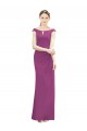Sleeveless Wild Berry Mermaid Boat Neck Bridesmaid Dress Maidstone