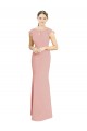 Cap Sleeves Bliss Pink Mermaid Boat Neck Formal Dress / Bridesmaid Dress Maidstone